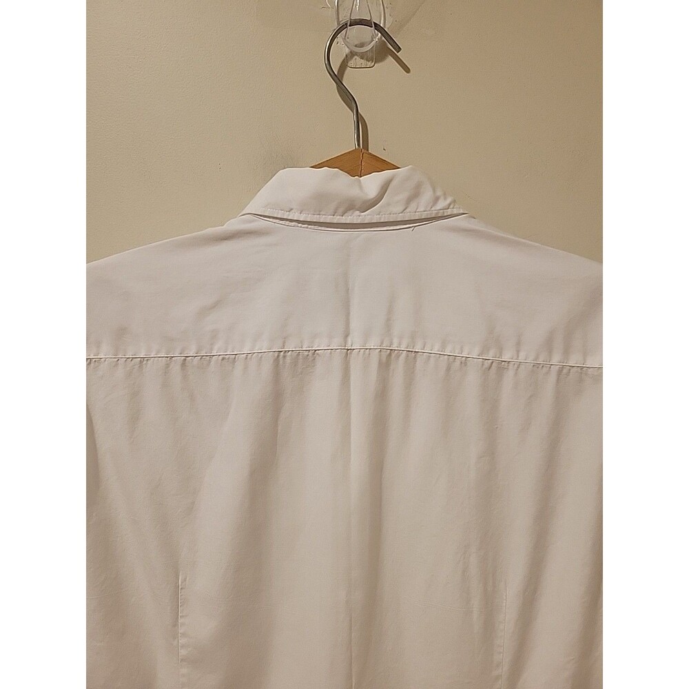 Ralph Lauren Purple Label Collection White Cotton French Cuff Shirt Womens 12 - Picture 7 of 13